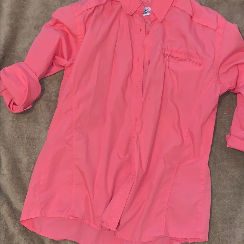 Pink fishing shirts